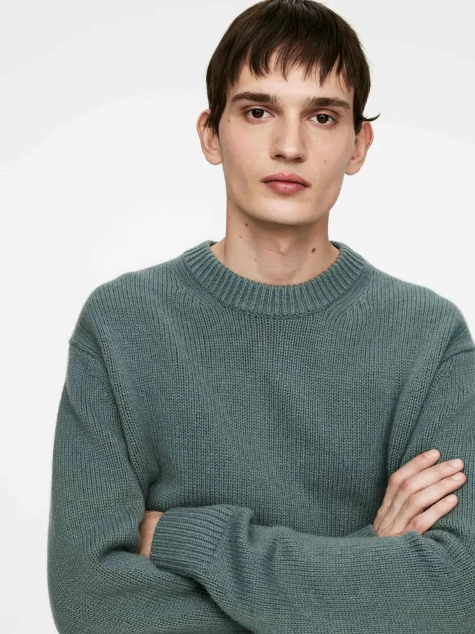 Heavy Knit Wool Blend Jumper