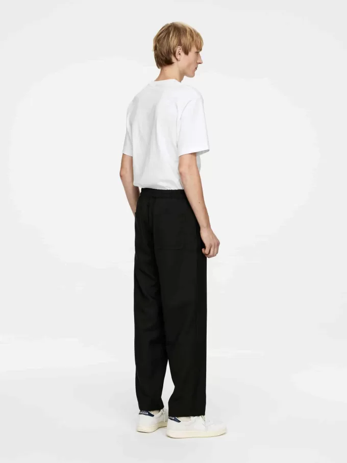Hopsack Drawstring Trousers
