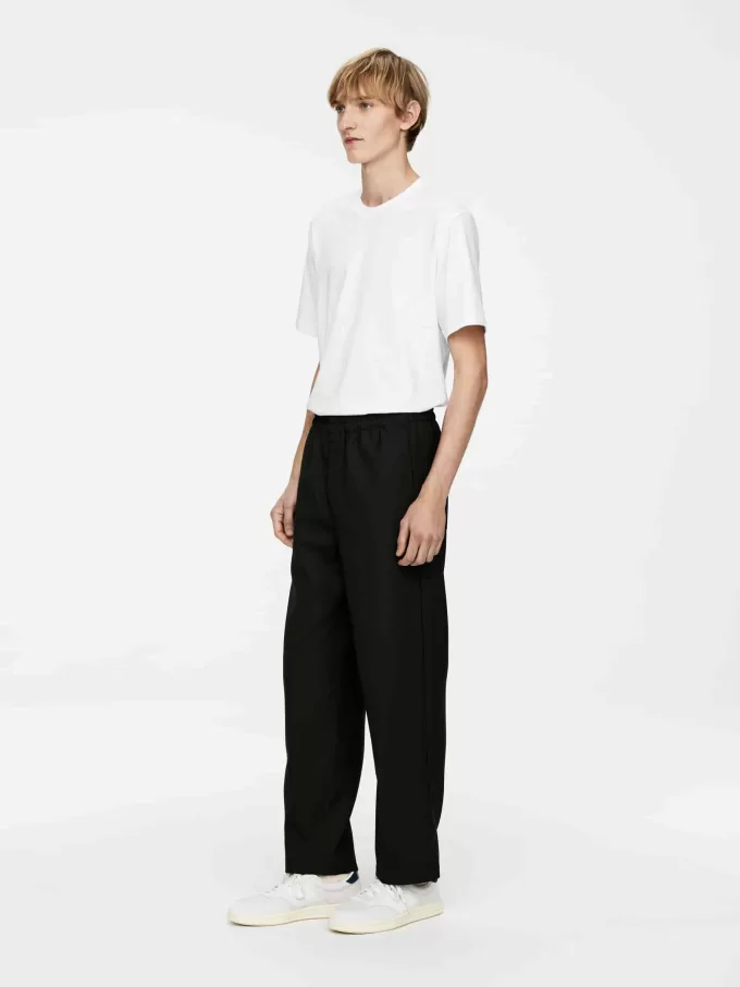 Hopsack Drawstring Trousers