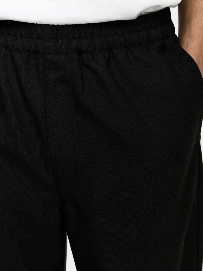 Hopsack Drawstring Trousers