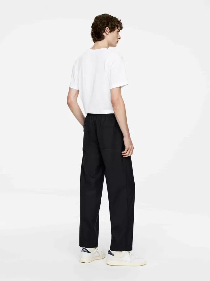 Hopsack Drawstring Trousers