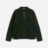 Knitted Wool Zip Polo Shirt