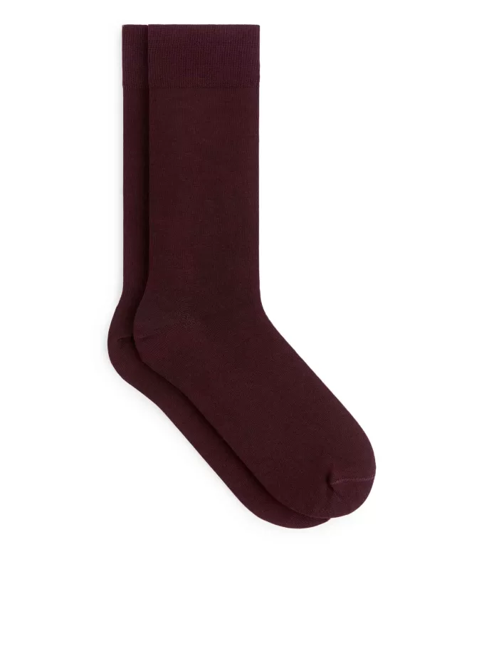Mercerised Cotton Socks Plain