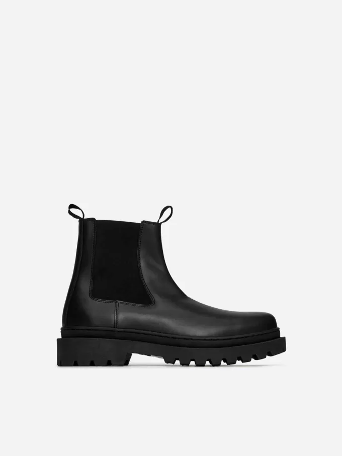 Mudguard Leather Chelsea Boots