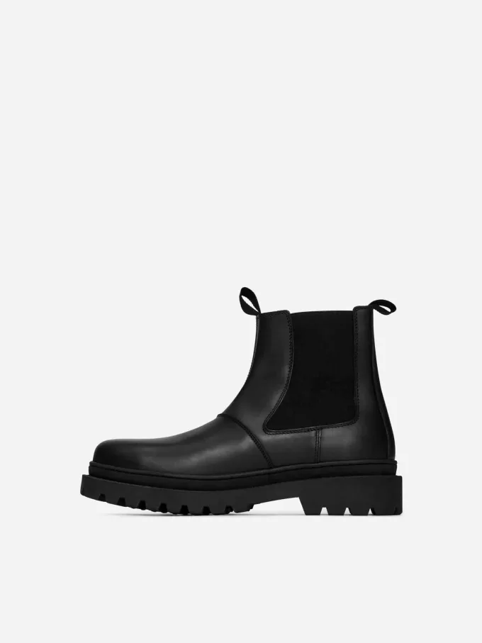 Mudguard Leather Chelsea Boots