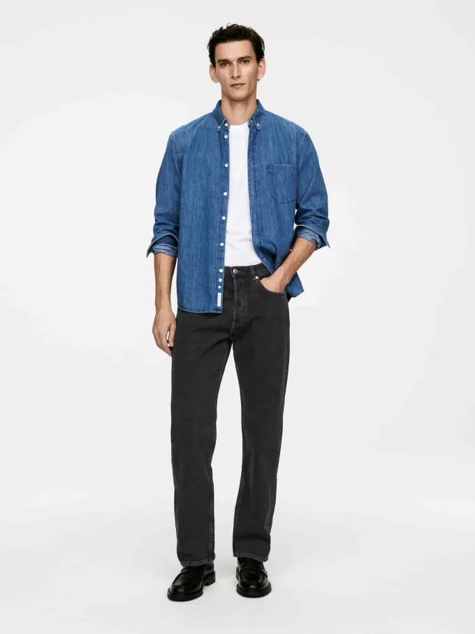 OCEAN Loose Straight Jeans