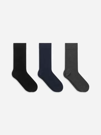 Plain Socks Set of 3