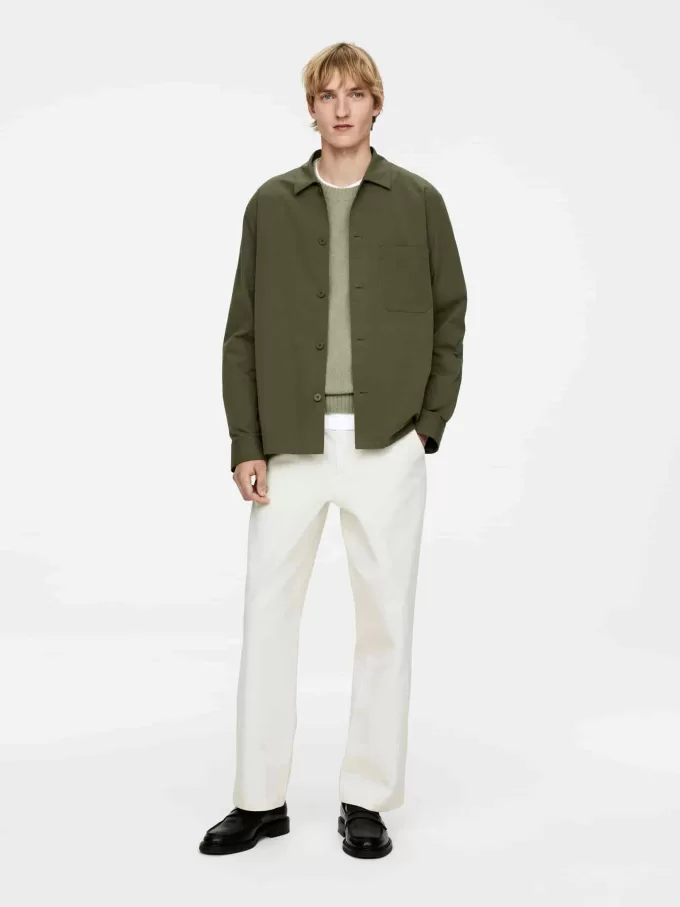 Relaxed Canvas Trousers