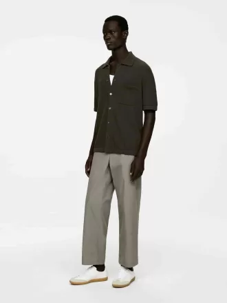 Relaxed Cotton Blend Chinos