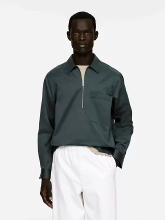 Relaxed Pop-Over Shirt