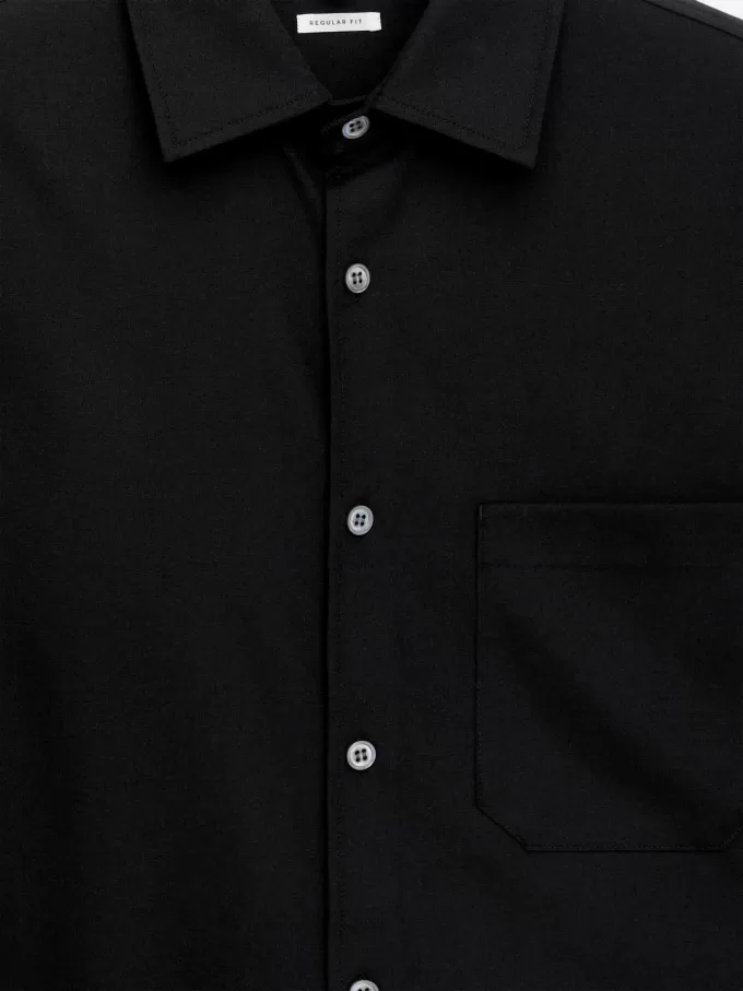 Relaxed Wool-Blend Shirt