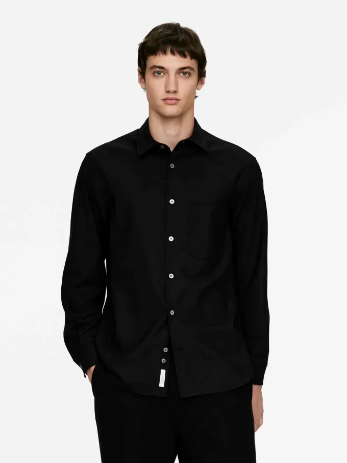 Relaxed Wool-Blend Shirt