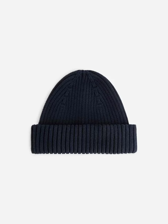 Ribbed Cotton Beanie
