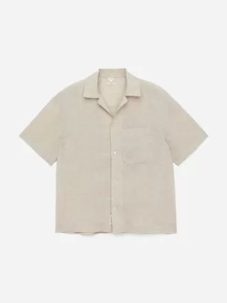 Short-Sleeve Linen Shirt