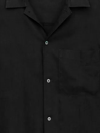 Short-Sleeve Linen Shirt
