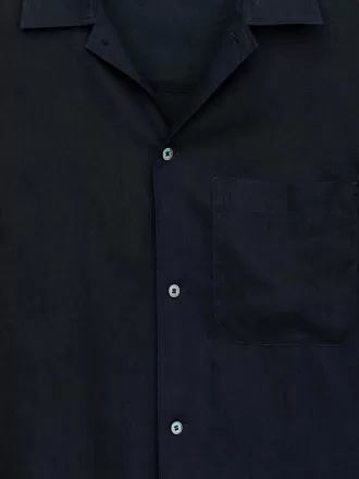 Short-Sleeve Linen Shirt