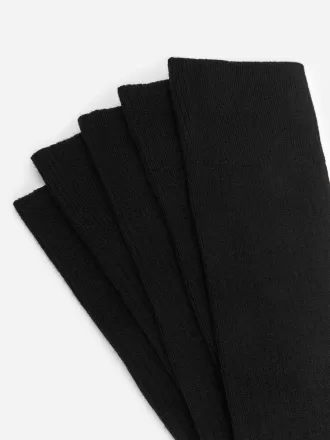 Supima Cotton Rib Socks 5 Pairs
