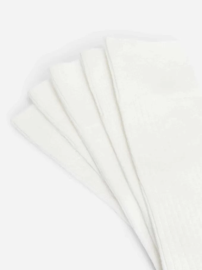 Supima Cotton Rib Socks 5 Pairs