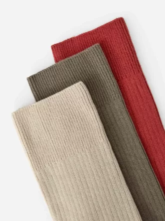 Supima Cotton Rib Socks Set of 3 pairs Supima Cotton Rib Socks Set of 3 pairs