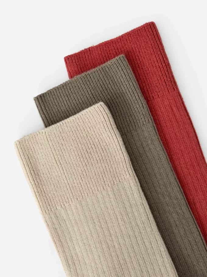 Supima Cotton Rib Socks Set of 3 pairs Supima Cotton Rib Socks Set of 3 pairs