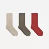 Supima Cotton Rib Socks Set of 3 pairs Supima Cotton Rib Socks Set of 3 pairs