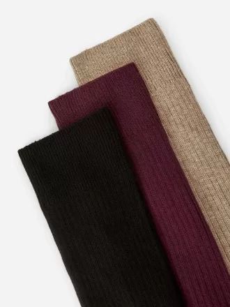 Supima Cotton Rib Socks Set of 3 pairs Supima Cotton Rib Socks Set of 3 pairs