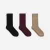 Supima Cotton Rib Socks Set of 3 pairs Supima Cotton Rib Socks Set of 3 pairs