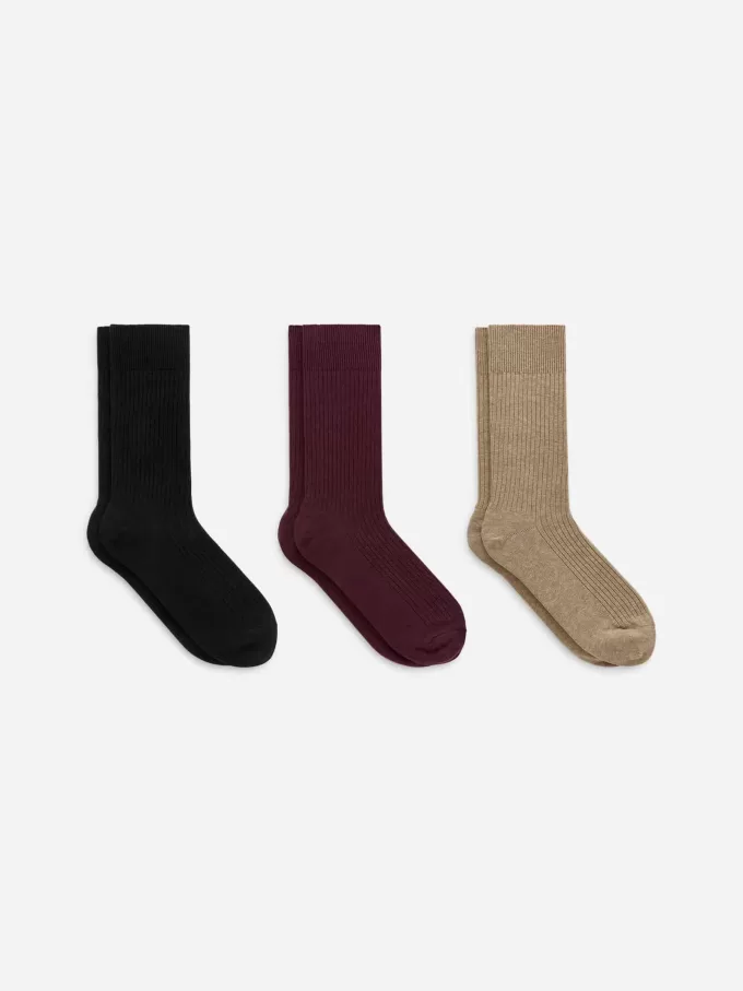 Supima Cotton Rib Socks Set of 3 pairs Supima Cotton Rib Socks Set of 3 pairs