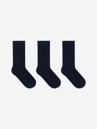 Supima Cotton Rib Socks Set of 3 pairs Supima Cotton Rib Socks Set of 3 pairs