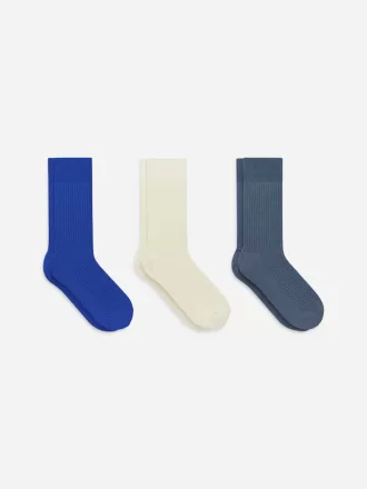 Supima Cotton Rib Socks Set of 3 pairs Supima Cotton Rib Socks Set of 3 pairs