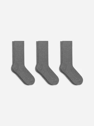 Supima Cotton Rib Socks Set of 3 pairs Supima Cotton Rib Socks Set of 3 pairs