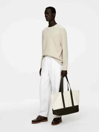 Textured Cotton Blend Jumper