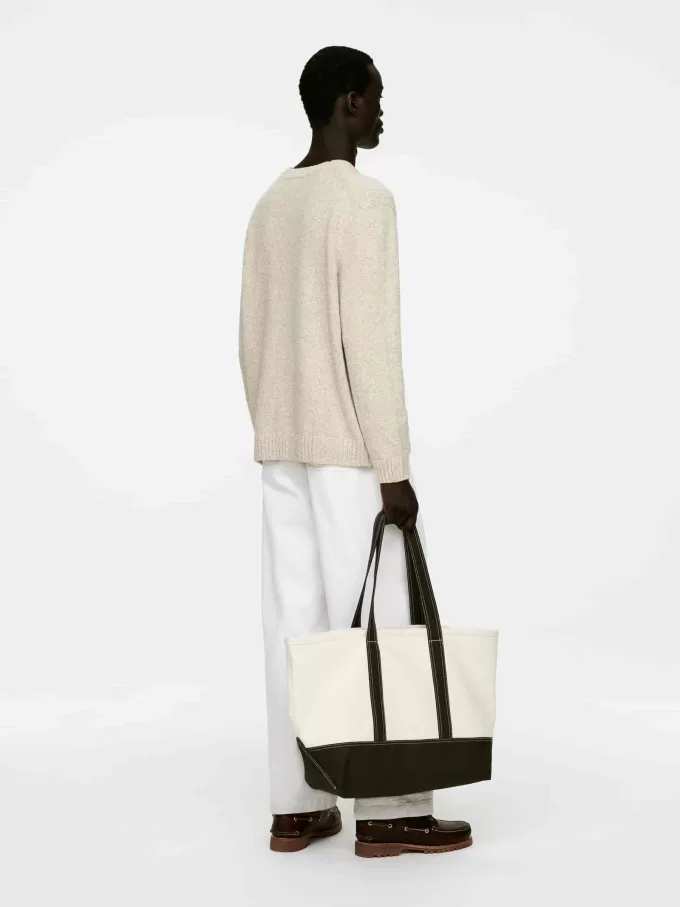 Textured Cotton Blend Jumper