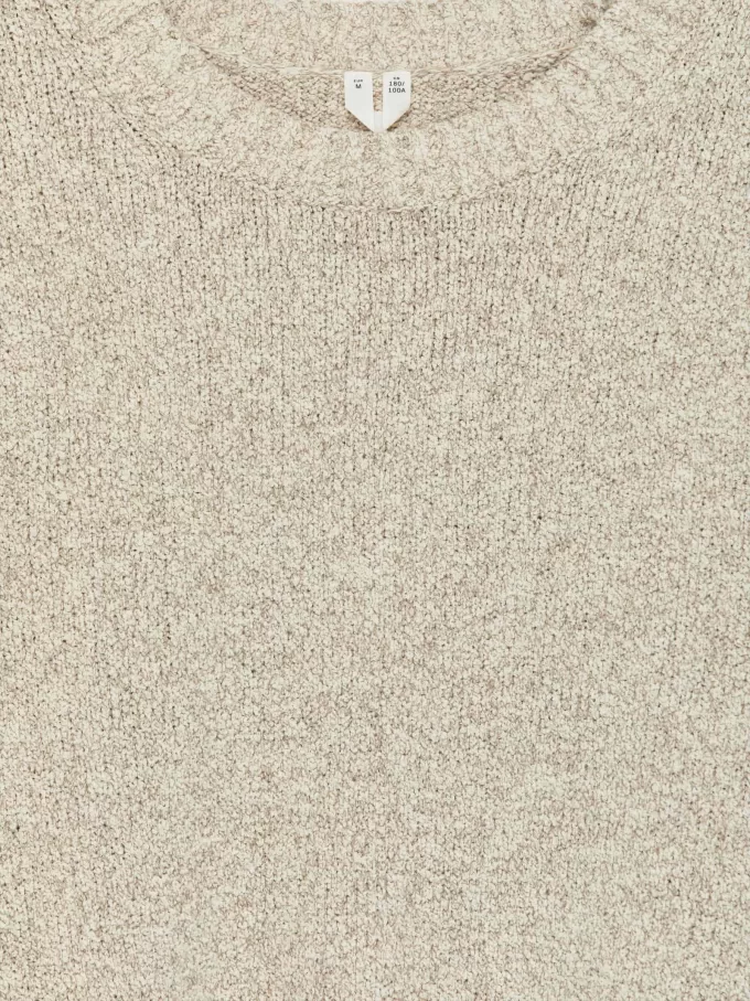 Textured Cotton Blend Jumper