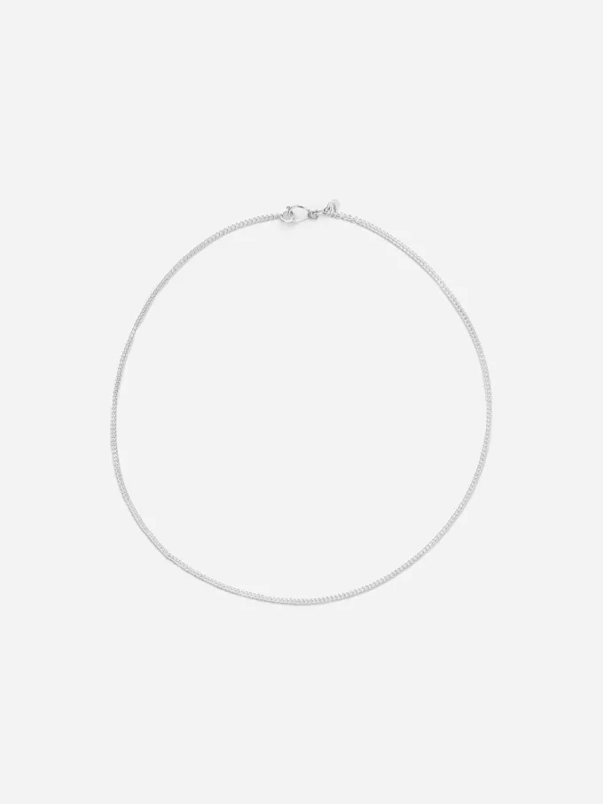 Thin Sterling Silver Chain Necklace