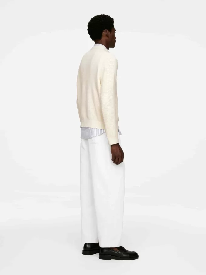 Waffle-Knit Jumper