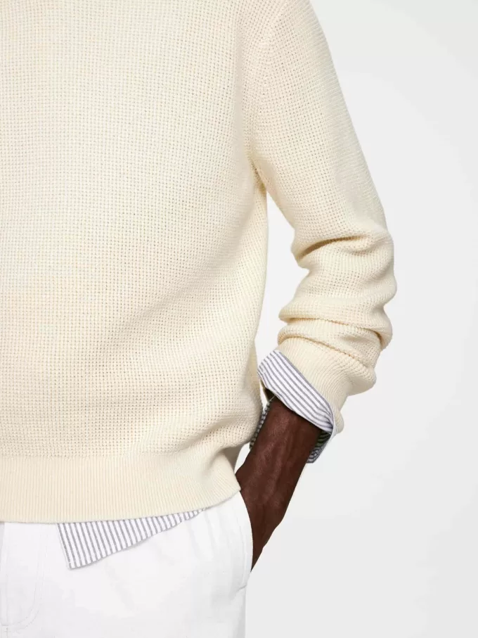 Waffle-Knit Jumper