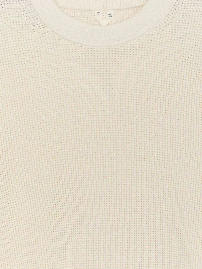 Waffle-Knit Jumper