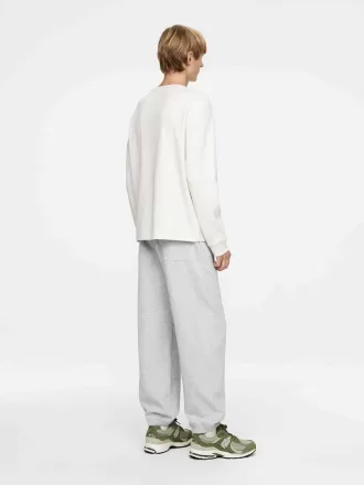 Waffle-Knit Sweatshirt