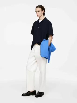 Waffled Polo Shirt
