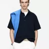 Waffled Polo Shirt