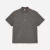 Waffled Polo Shirt