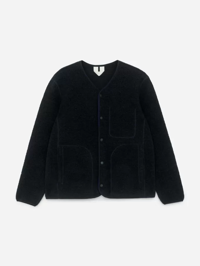 Wool-Blend Fleece Jacket