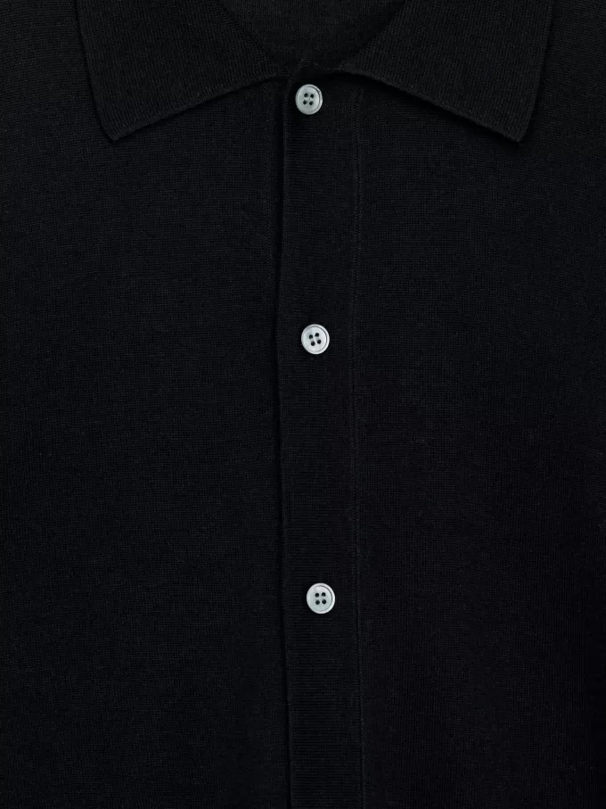 Wool Collar Cardigan