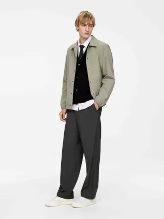 Wool-Cotton Vest Cardigan