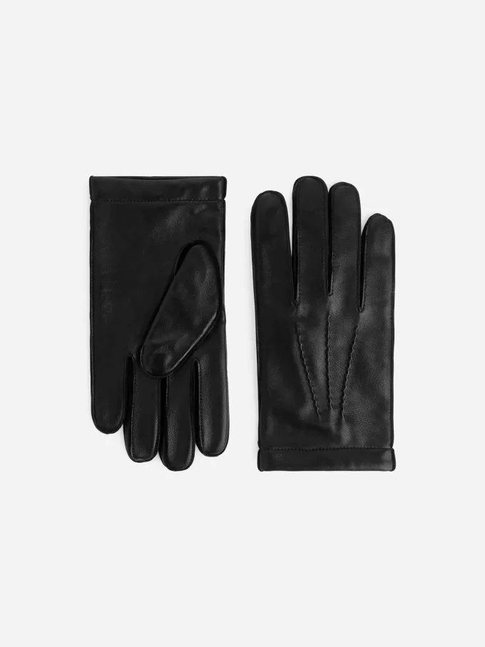 Wool Lined Leather Gloves