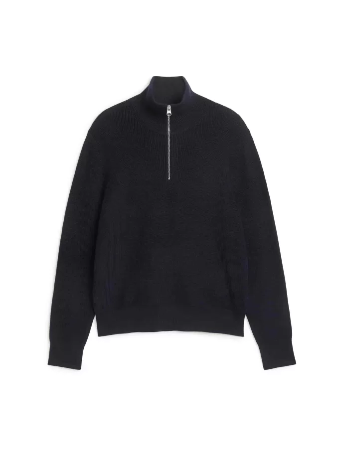 Wool & Cotton Half Zip Jumper Wool & Cotton Half Zip Jumper
